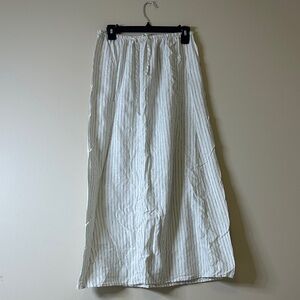 Cotton On White Striped Maxi Skirt